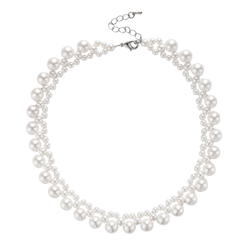 Vòng cổ Ngọc Trai Thắt Nơ Phong Cách Hàn Quốc Thanh Lịch Dành Cho Nữ