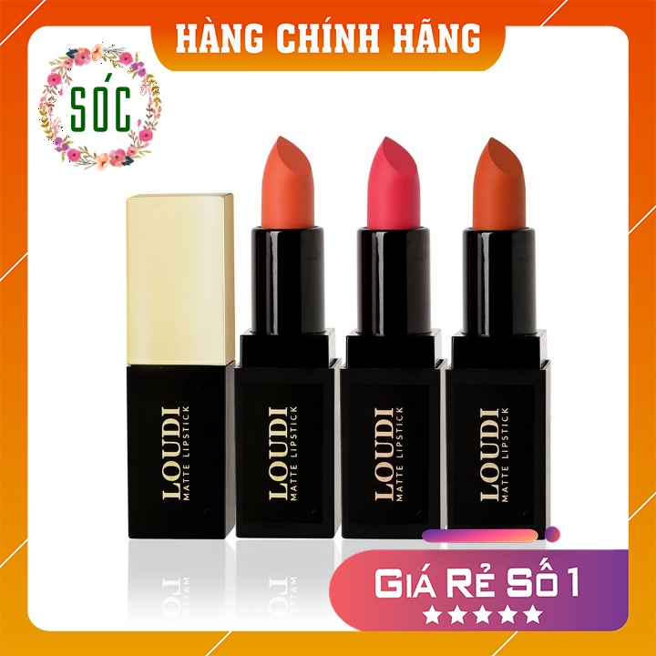 Son Sáp Loudi siêu lì, mượt môi, dưỡng ẩm - Son Thỏi Loudi