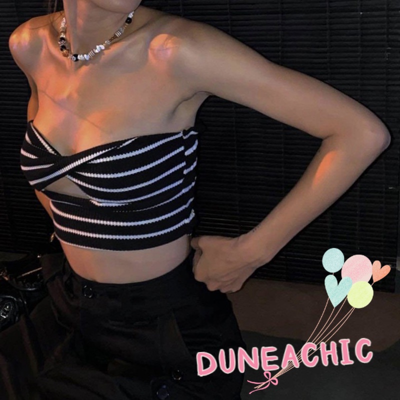 DUNEA Ống Nữ Kẻ Sọc Thời Trang