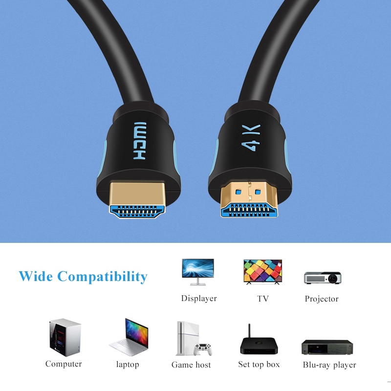 Dây Cáp Chuyển Cổng HDMI 2.0 Sang HDMI 3m 5m 8m 10m 15m Hỗ Trợ ARC 3D HDR 4K 60HZ