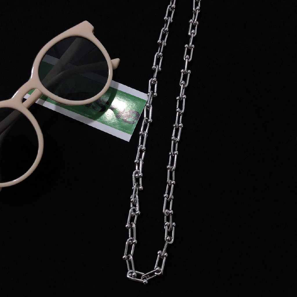 Vòng cổ/vòng tay kiểu chuỗi dây xích dày phong cách Harajuku cho nam nữ 229992