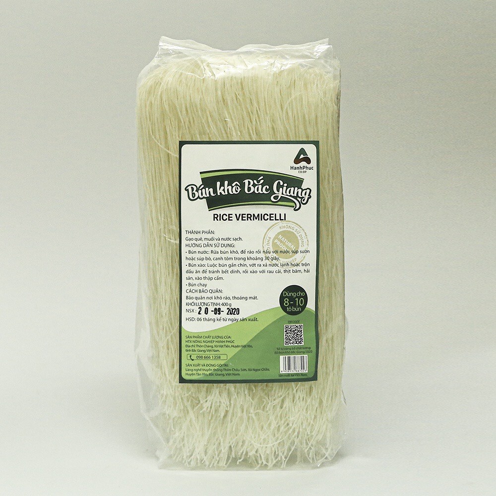 Bún khô Bắc Giang JOYVN bún gạo khô mì gạo khô gói 330g