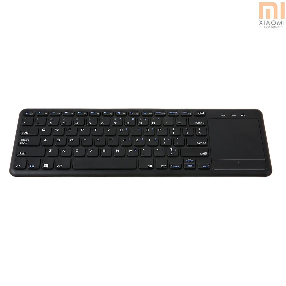 【shine】2.4G Wireless Touchpad Keyboard Multi-touch Ultra-slim with USB Receiver for Android Smart TV Computers Ladtops Desktops