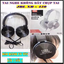 Tai nghe chụp tai có dây Extra Bass 450AP jack 3.5 có mic đàm thoại, kiểu dáng thể thao, dùng cho điện thoại và laptop.