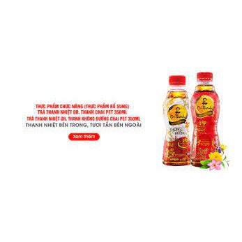 Trà thảo mộc Dr Thanh 350ml lốc 6 chai