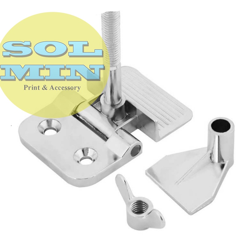 Kẹp bướm khung in lụa kim loại mạ crome sáng bóng 1 cái- Solmin