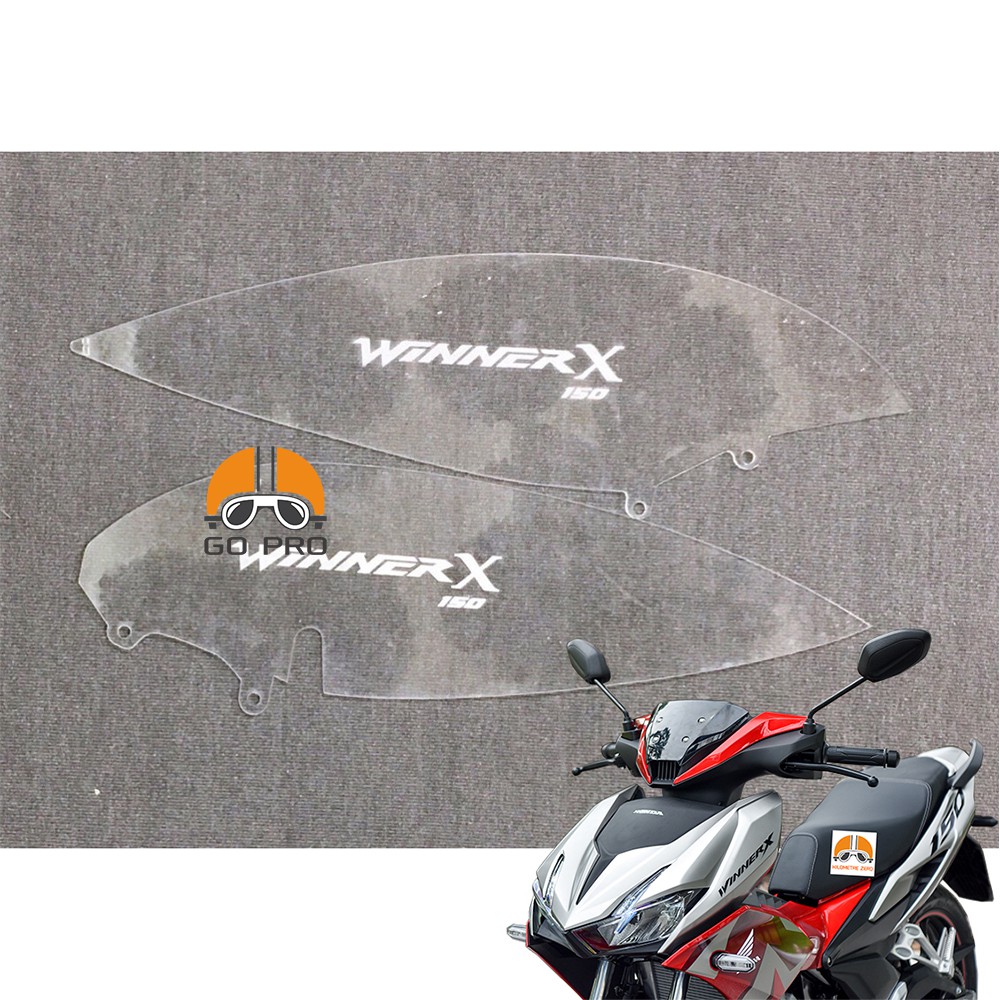 [CHÍNH HÃNG] Bộ Ốp Sườn Honda Winner X Mica Trong Suốt VT80