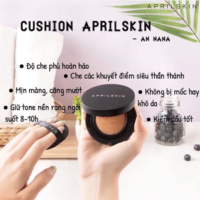 PHẤN NƯỚC APRIL SKIN MAGIC SNOW CUSHION