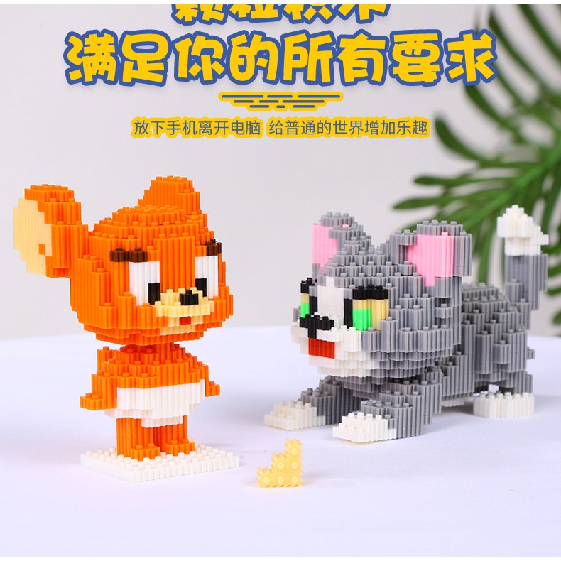 Bộ Đồ Chơi Lắp Ráp Mèo Và Chuột Vui Nhộn