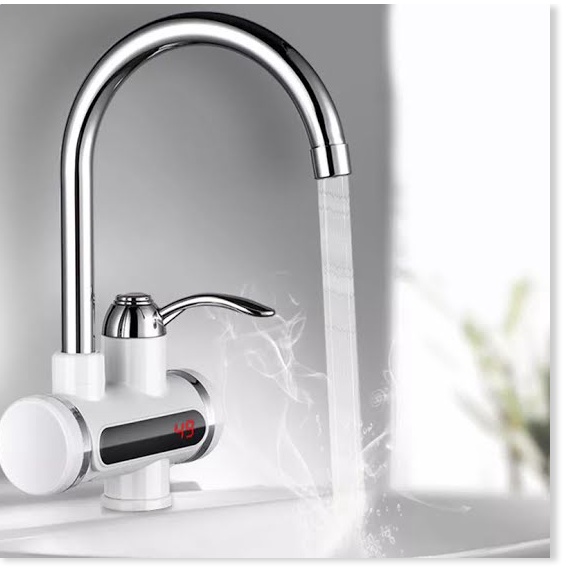 Vòi Lavabo Nóng LạnhChống giậtlàm nóng trực tiếp tại vòi, tiết kiệm điện và nước, có Rơ-le chống giật an toàn.