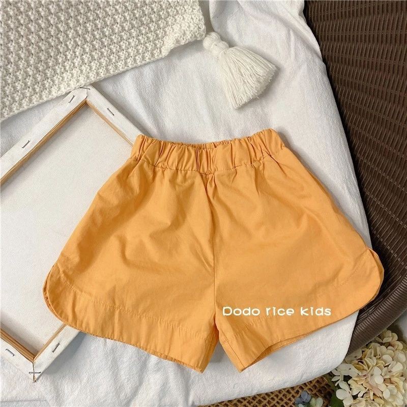 Girls' Summer Dress Set 2021 New Korean Edition Online Celebrity Foreign Style Children's Bubble Sleeve Baby Girl Shorts Two-piece Set