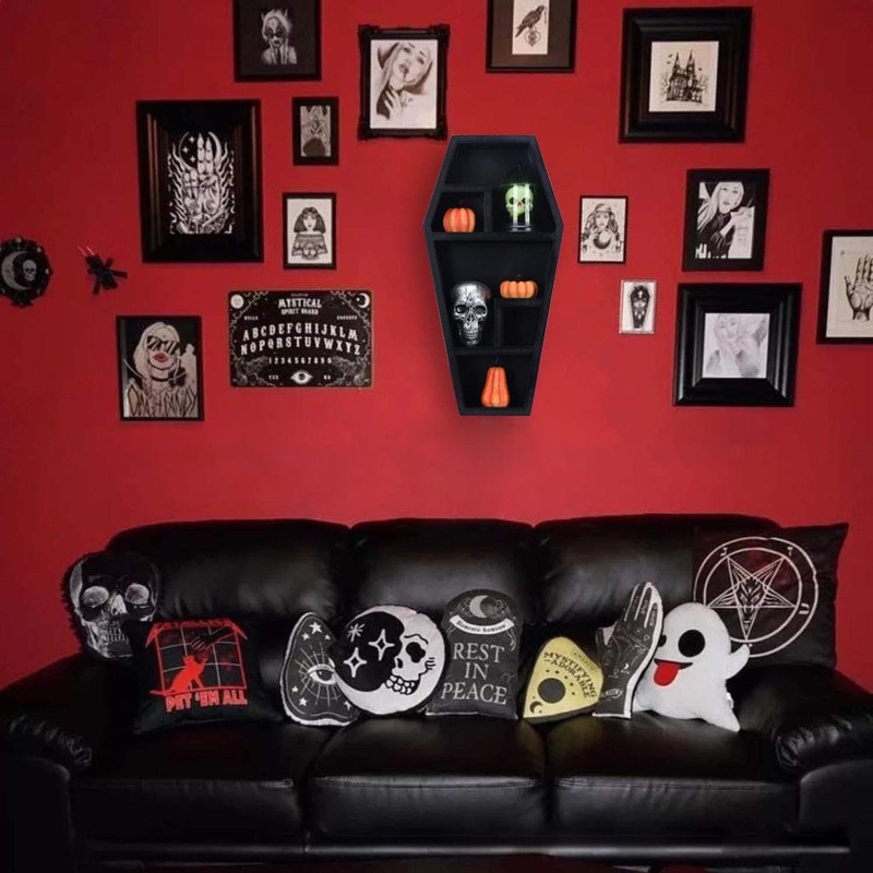 Giá Đỡ Bàn Chải Đánh Răng Kiêm Cốc Đánh Răng Đa Năng Phong Cách Gothic Halloween