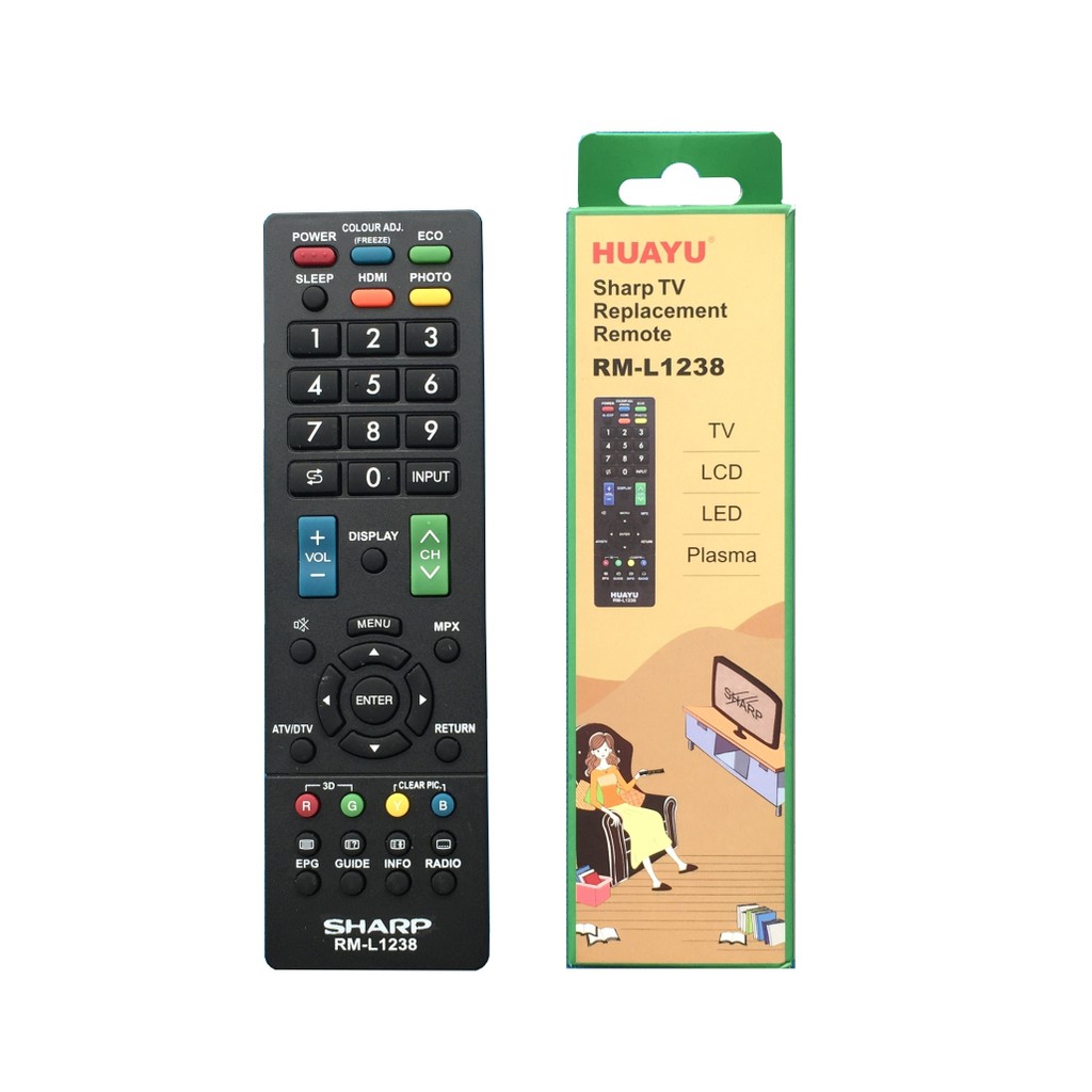 Điều khiển TV SHARP (Tặng cặp pin)