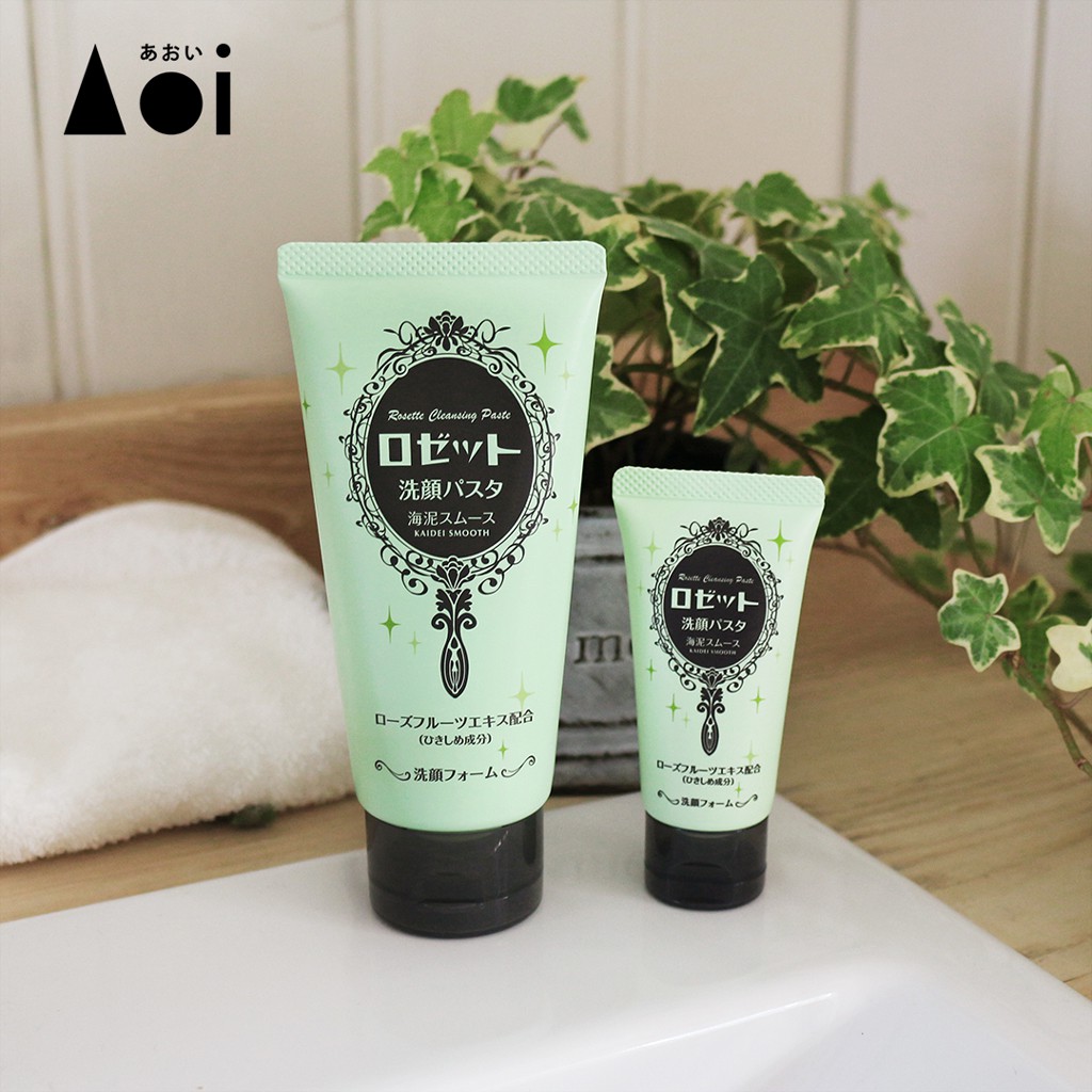 Combo Tẩy Tế Bào Chết Dành Cho Mọi Loại Da Rosette Gommage 120g Và Sữa Rửa Mặt Thu Nhỏ Lỗ Chân Lông Rosette 120g