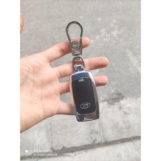 Ốp vỏ chìa khóa inox xe kia seltos , kia k3, kia sorento mẫu m02