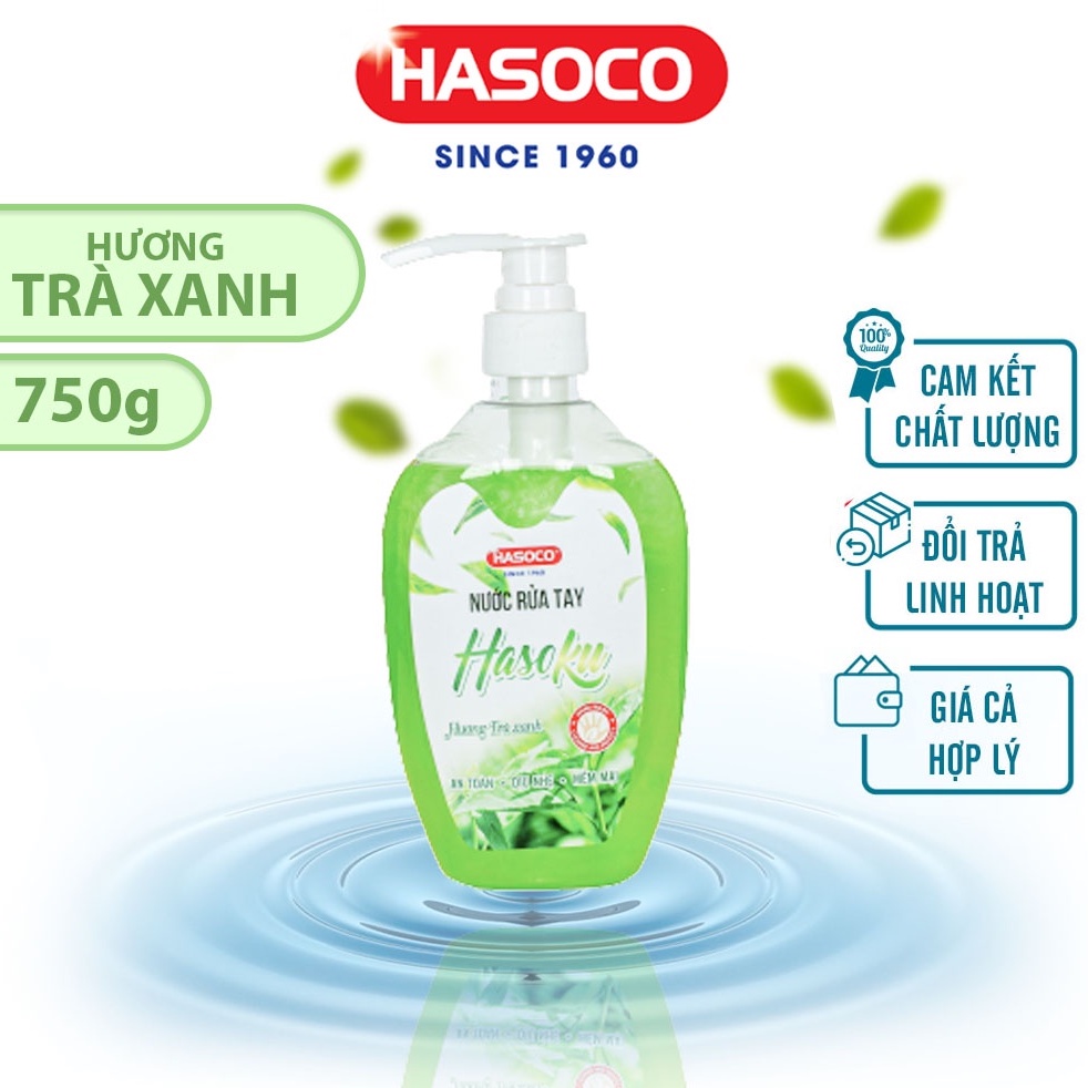 Nước Rửa Tay Hasoku Hương Trà Xanh 500g