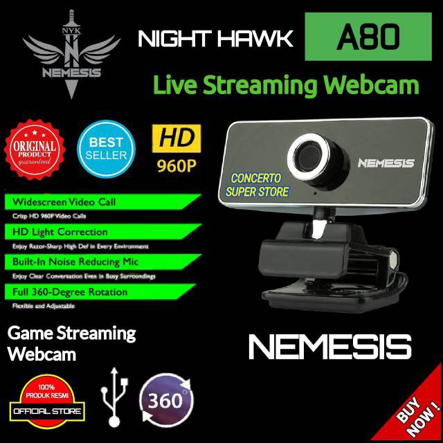 Webcam Nyk A80 Mới | BigBuy360 - bigbuy360.vn