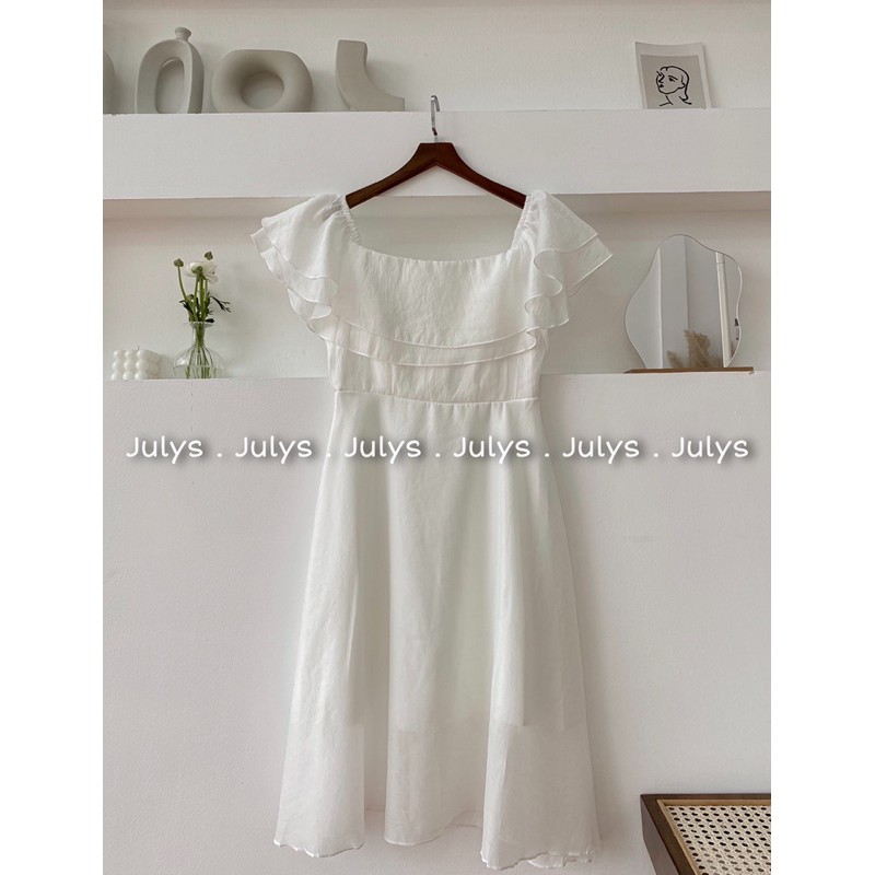 [Mã FAGREEN1505 giảm tới 30K đơn 99K] Váy trễ vai voan tơ (ảnh thật shop chụp kèm video cận chất) | BigBuy360 - bigbuy360.vn