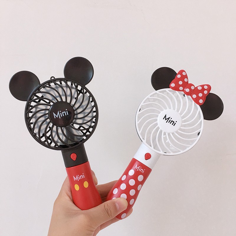 Quạt cầm tay mini hình chuột Mickey