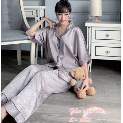 Siêu Phẩm Pijama Gấm Hoạ Tiết Cao Cấp Có Size Lớn🎀Giảm 10K Đơn 200K | BigBuy360 - bigbuy360.vn