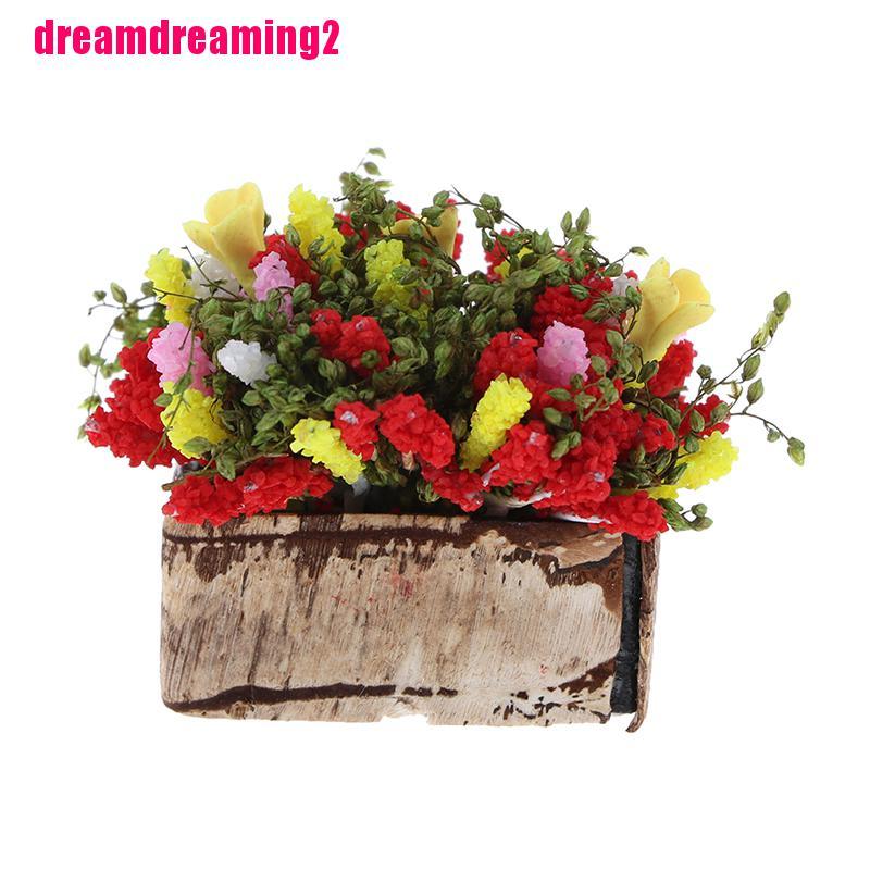 Chậu Hoa Giả Tỉ Lệ 1 / 12 Dùng Trang Trí