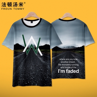 Áo Thun Nam Tay Ngắn In Chữ Alan Walker