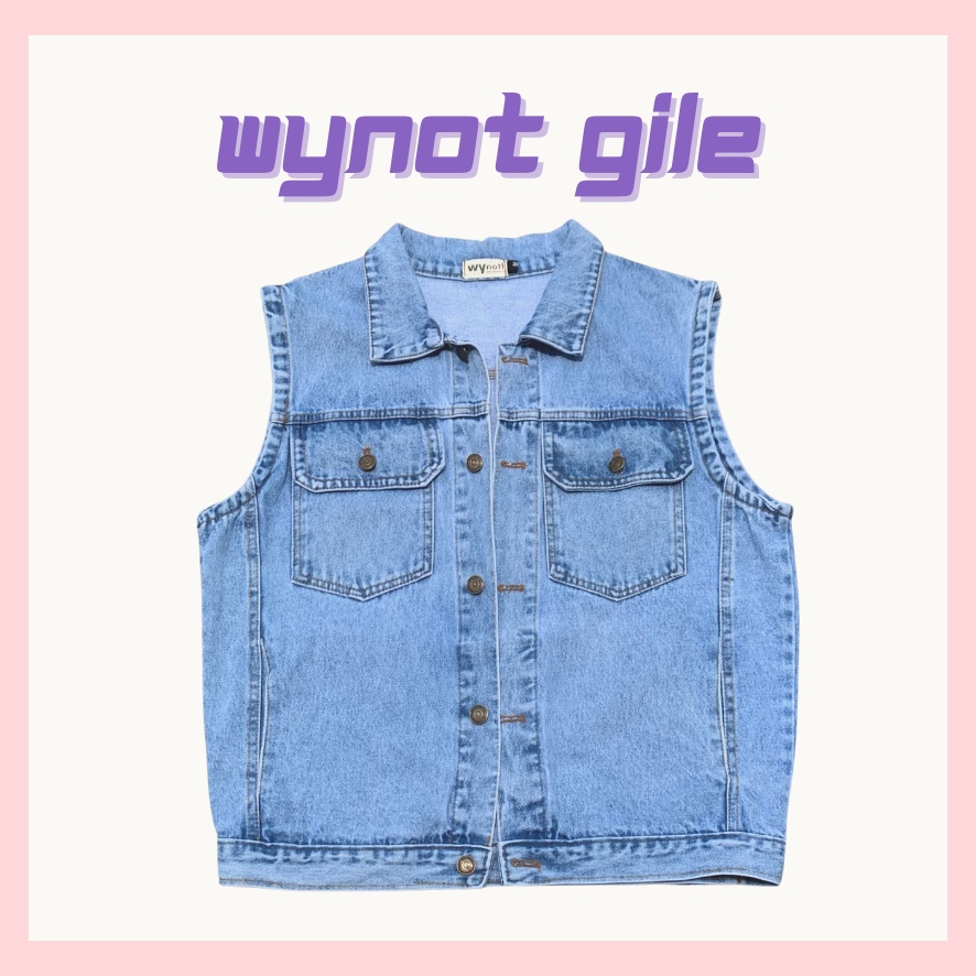 Áo Gile Jeans Demin Wynot - Gile Cao Cấp