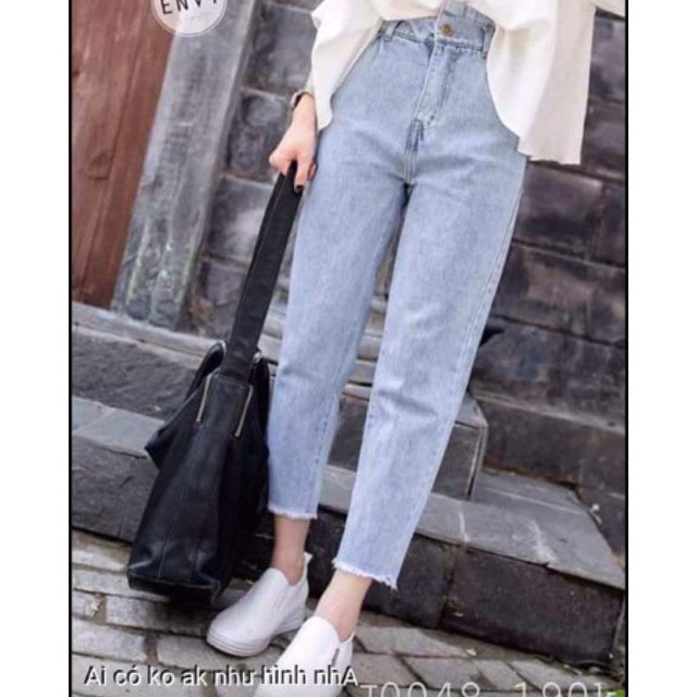 Quần baggy xanh trơn tua gấu siêu hót [kèm ảnh thật] | BigBuy360 - bigbuy360.vn