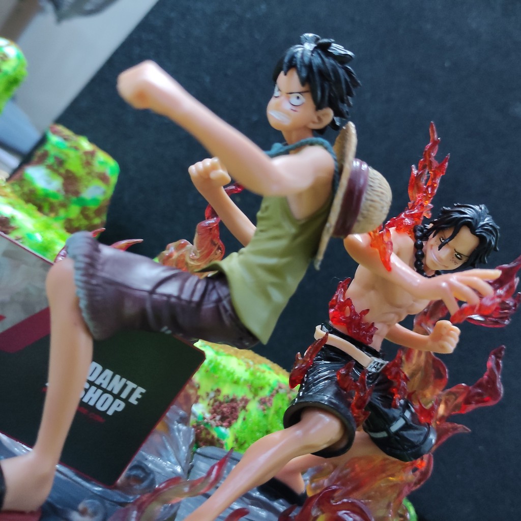 Mô hình Figure One Piece Luffy - ace Bộ 2 nhân vật 13cm