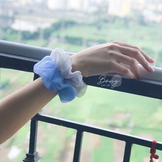 Chun buộc tóc vải voan/ cột tóc vải voan
