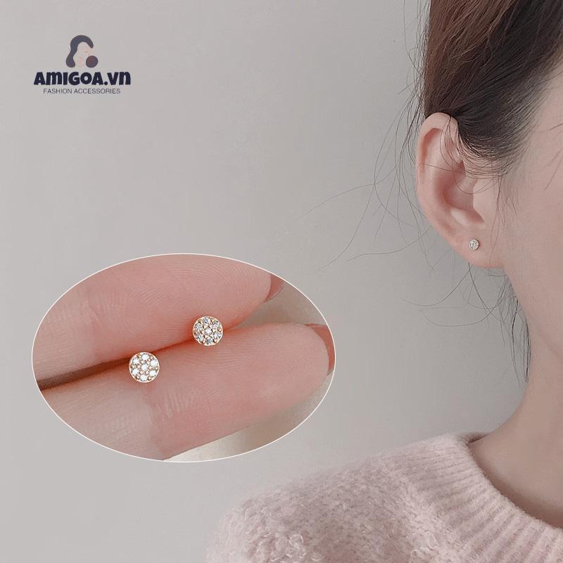 ✨✨Đôi bông tai hình hoa tuyết màu bạc thời trang Hàn Quốc cho nữ