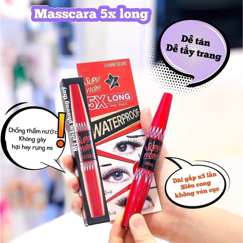 [430080 - AUTH] MASCARA THẦN THÁNH 5X LONG SIVANA | BigBuy360 - bigbuy360.vn