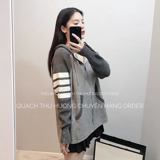 Áo Khoác Len Thom Có Mũ(Hàng Order) - Ảnh Thật