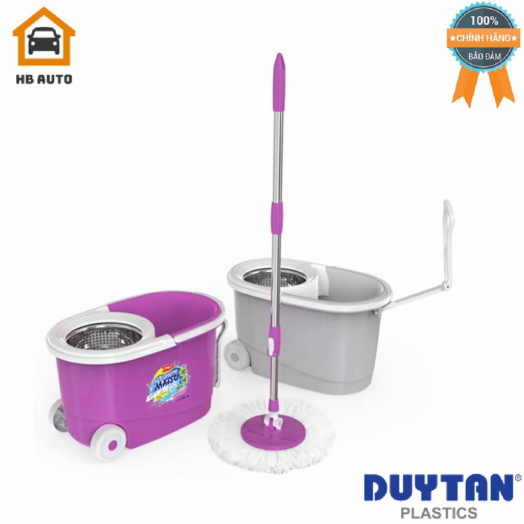 Bộ Lau Nhà 360 Độ Matsu 11 Lít Lồng Inox - Có Bánh Xe Duy Tân No.899