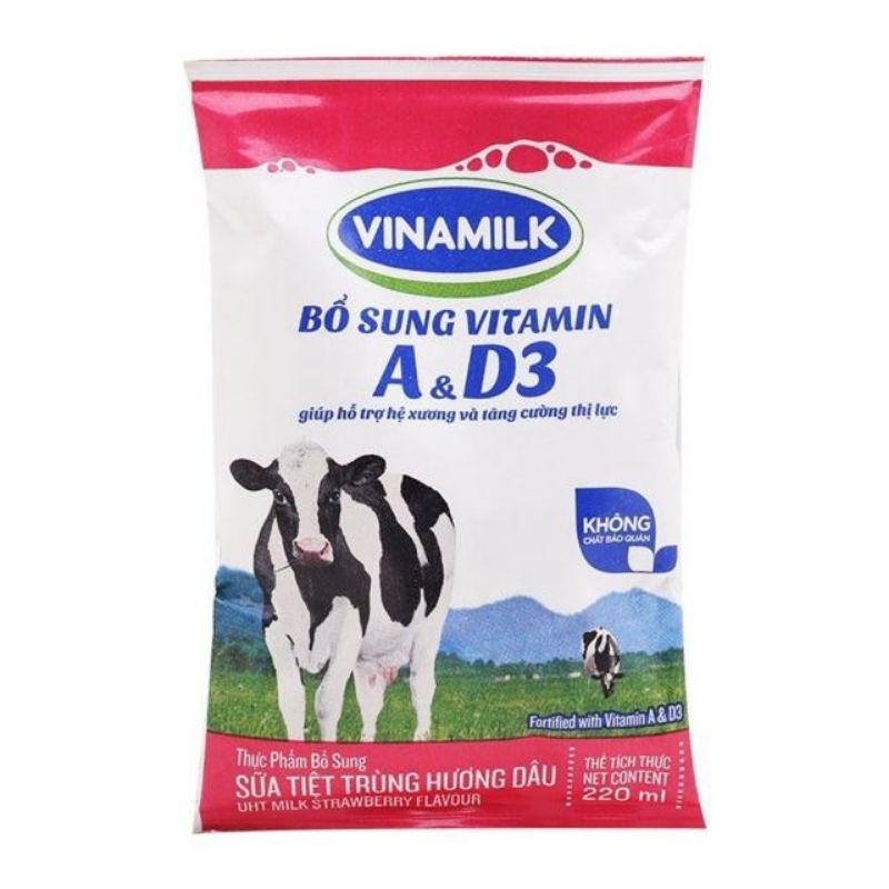 Sữa túi Vinamilk đủ vị 220ml