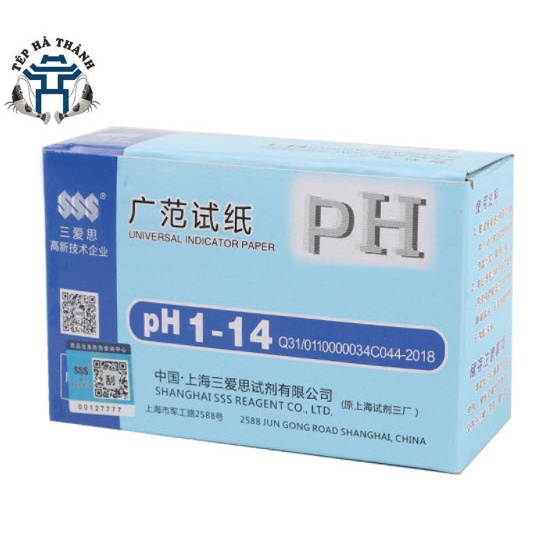 Giấy Quỳ Tím Đo Độ PH, Kiểm Tra Chất Lượng PH Nước, Test PH nước - Xấp 80 Miếng Kèm Bảng Màu