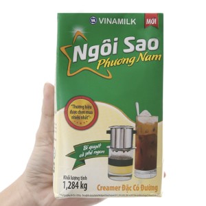 Sữa đặc ngôi sao Phương Nam xanh lá, hộp giấy 1284g