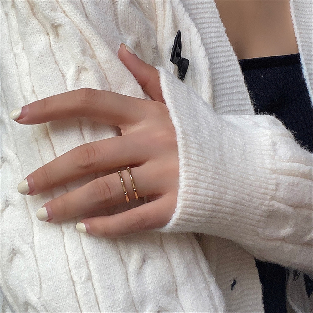 Nhẫn Đeo Tay Thiết Kế Đơn Giản Thời Trang Dành Cho Nữ Yanqueens Đồ trang sức Quà tặng