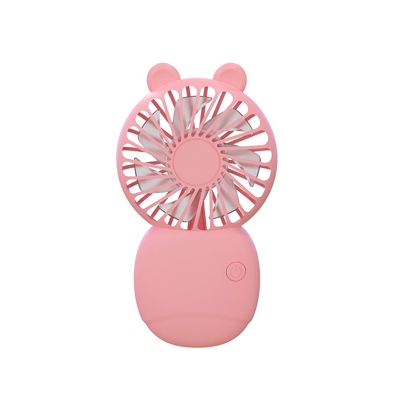 Quạt mini cầm tay 3 chế độ có giá đỡ hình động vật dễ thương