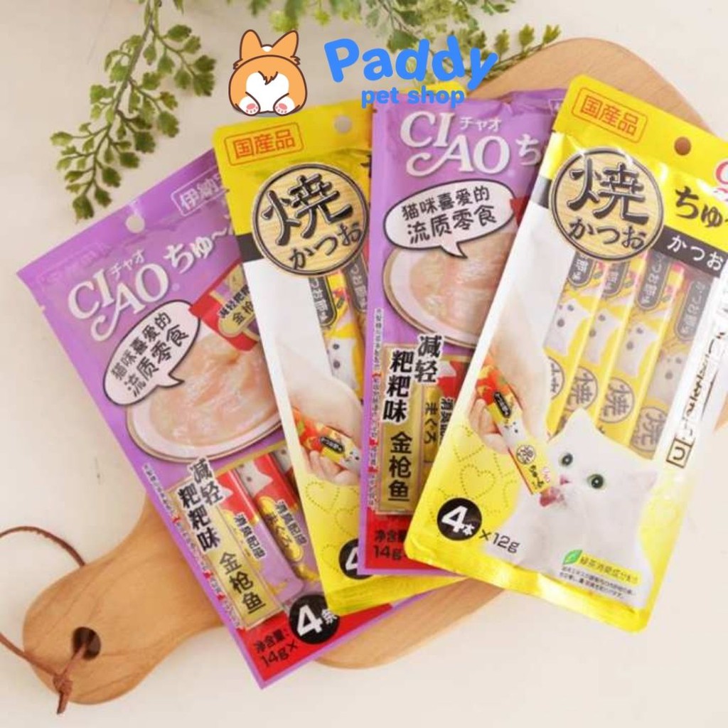 Súp Thưởng Ciao Churu Nhiều Vị Cho Mèo