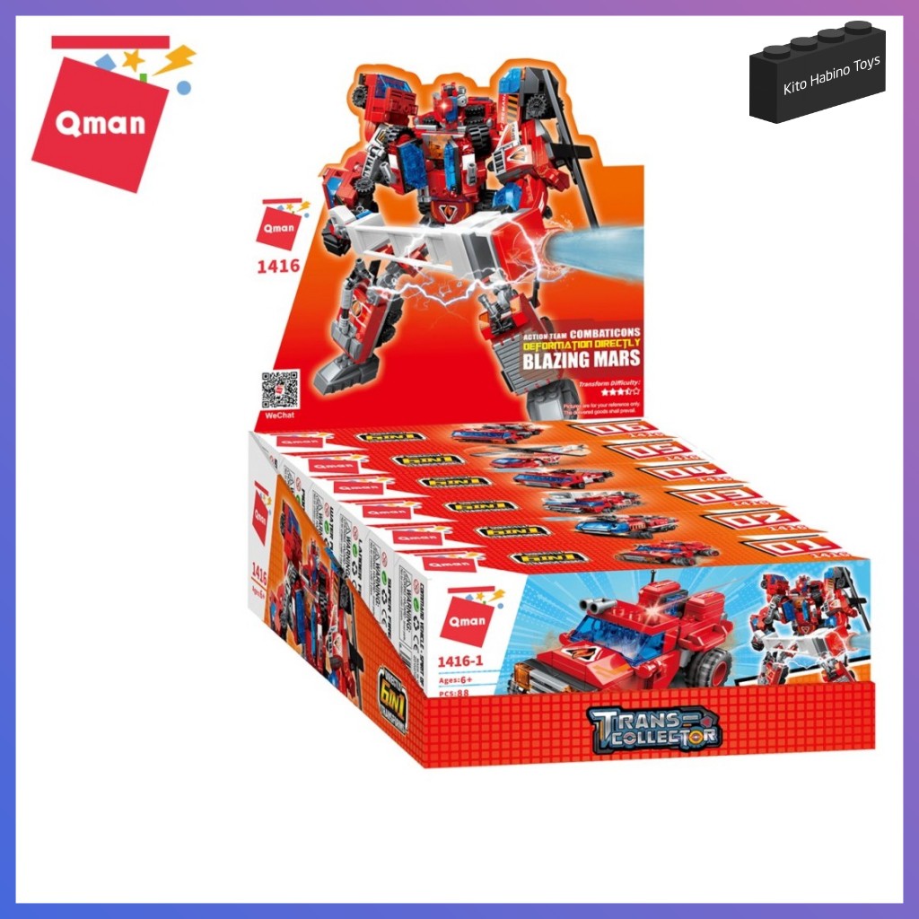 Bộ Lắp Ghép Đồ Chơi Lego Cho Trẻ Từ 6 Tuổi Qman 1416 - Robot Sao Hỏa Rực Rỡ 498 Mảnh Ghép