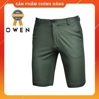 Owen - quần short khaki nam owen màu xanh rêu sk 90787 - quần sooc kaki nam