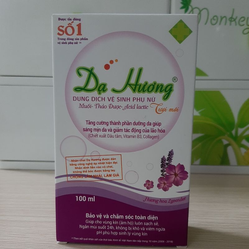 DUNG DỊCH VỆ SINH PHỤ NỮ DẠ HƯƠNG 100ML