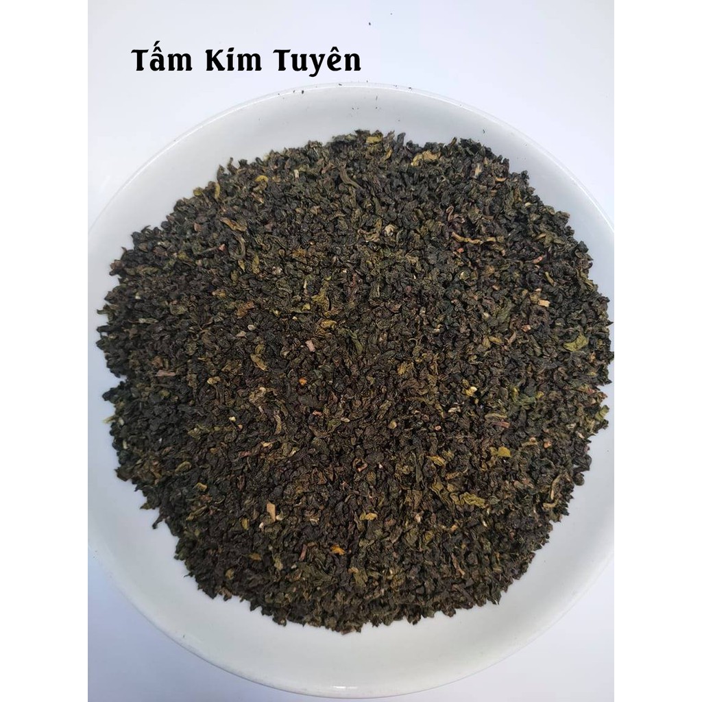 Trà OLong Tấm Kim Tuyên _ Trà Olong Tấm Tứ Quý 250gr ( Tấm Đọt )