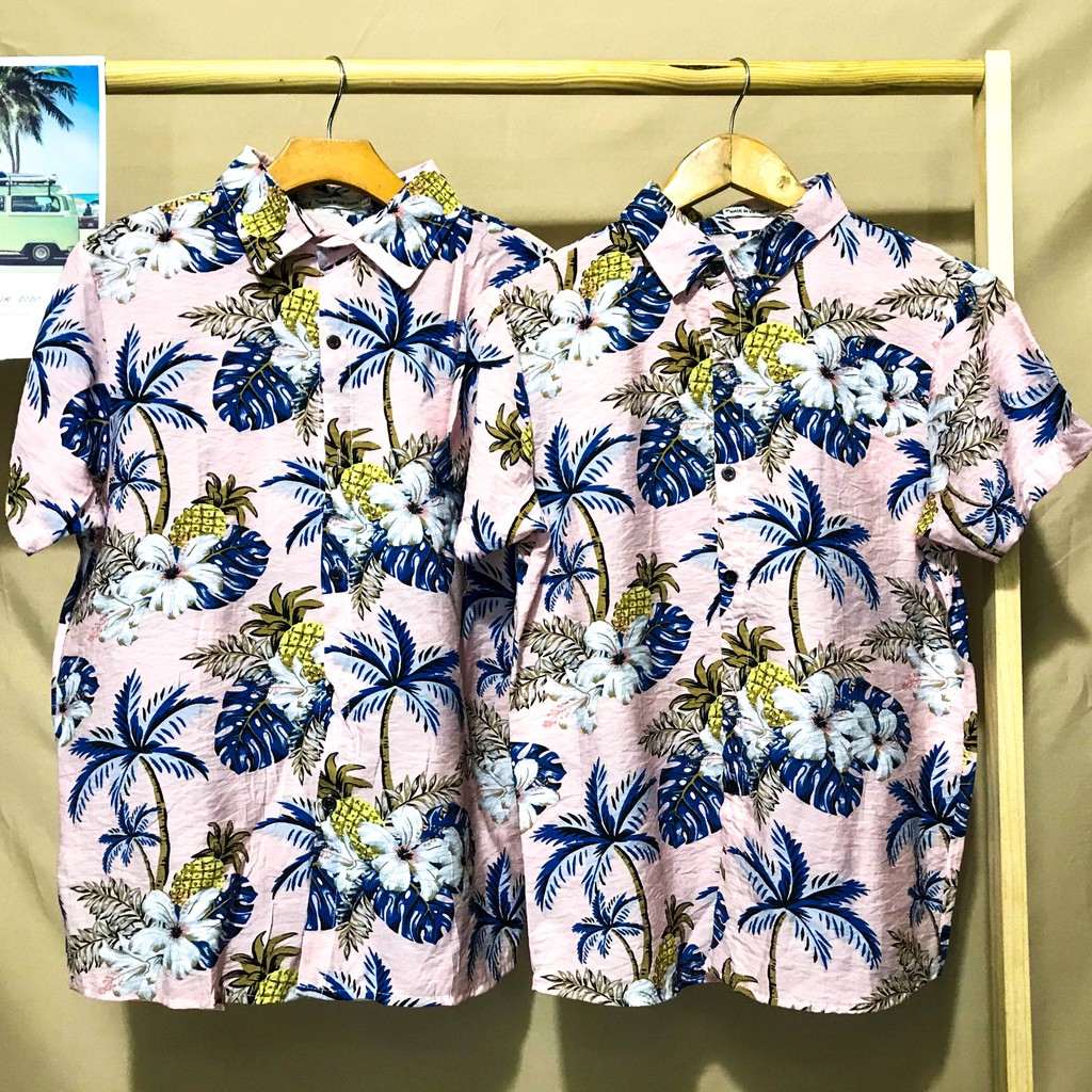 [New Hot 2021] Áo trái cây hawai sơ mi vải vải đũi loại đẹp