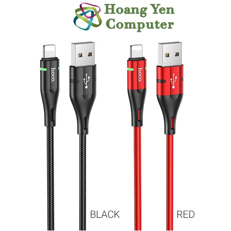Cáp Sạc Hoco U93 2.4A Cho ip,tablet táo-BH 6 Tháng 1 Đổi 1 (MÀU SẮC NGẪU NHIÊN)-Hoàng Yến Computer