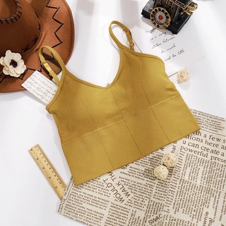 Áo bra cotton có mút ngực [ảnh thật]