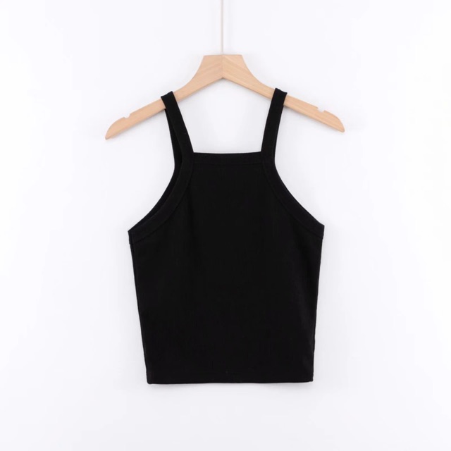 Croptop yếm thun gân, croptop yếm