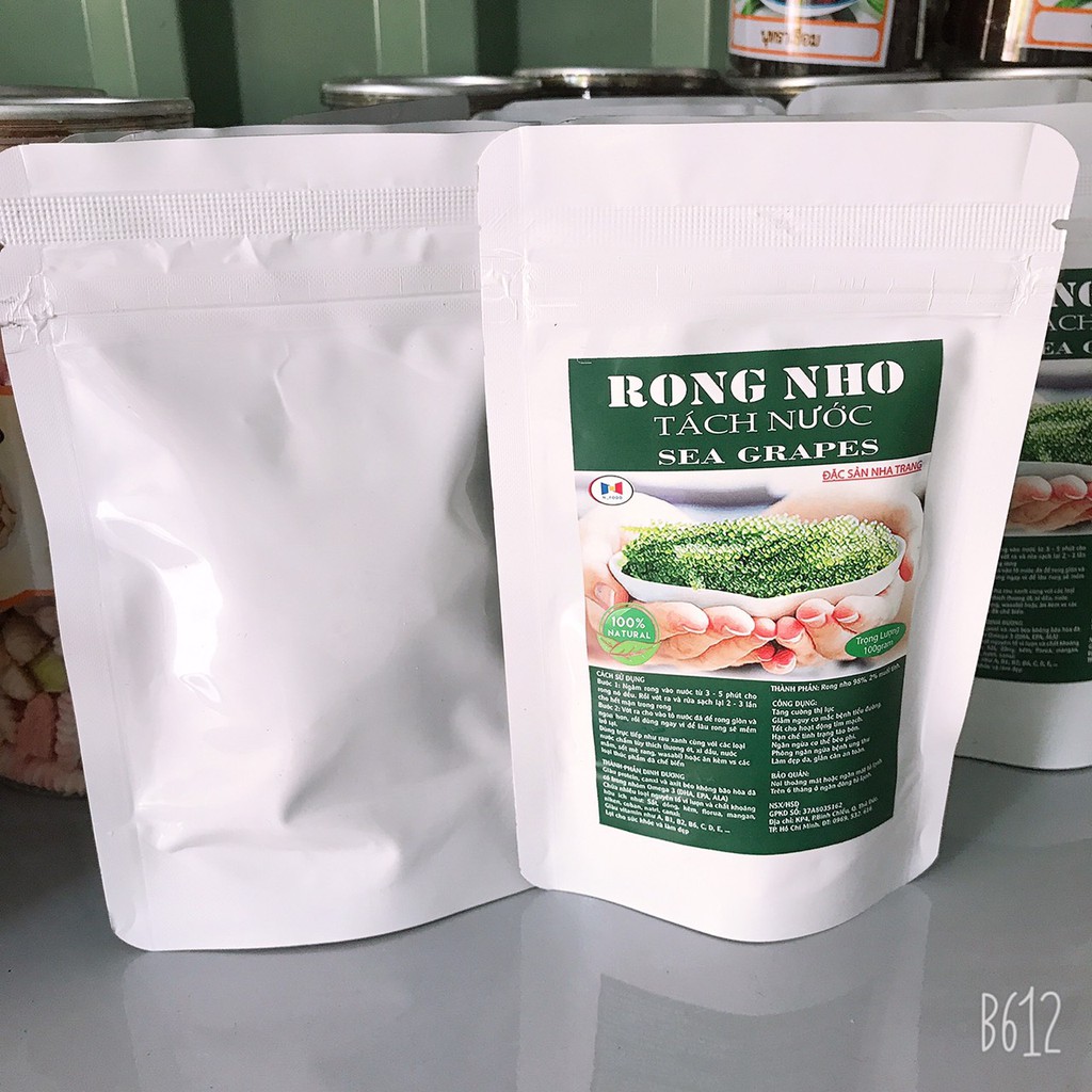 [Mã 267FMCGSALE giảm 8% đơn 500K] [ KÈM SỐT MÈ RANG ] Rong nho tách nước 100Gram - Ăn rong nho - đẹp da đẹp dáng | BigBuy360 - bigbuy360.vn