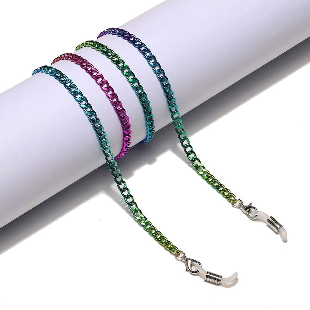 Dây Đeo Mắt Kính Chống Trượt Chống Thất Lạc Đính Hạt Màu Cầu Vồng Xinh Xắn Giá Đỡ